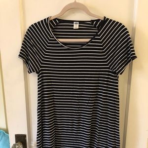 Night best black and white stripes old navy petite size xs